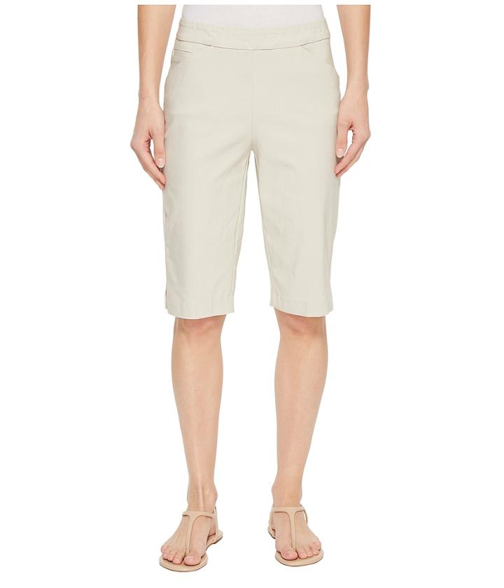 Tribal Stretch Bengaline 13 Bermuda Shorts With Pocket (stone) Women's Shorts