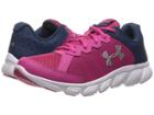 Under Armour Kids Ua Ggs Micro Gtm Assert 6 (big Kid) (tropic Pink/blackout Navy/metallic Silver) Girls Shoes