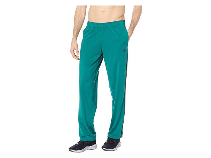 Adidas Essentials 3-stripes Regular Fit Tricot Pants (noble Green/black) Men's Casual Pants