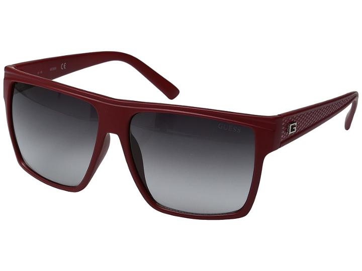 Guess Gf0158 (matte Red/gradient Smoke) Fashion Sunglasses