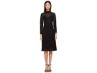 M Missoni Solid Lace Plisse Dress (black) Women's Dress