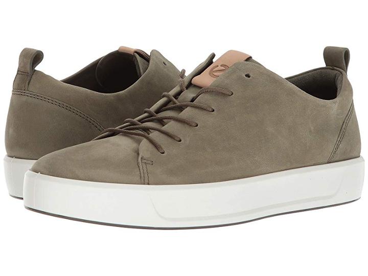 Ecco Soft 8 Tie (grape Leaf/powder) Men's Lace Up Casual Shoes