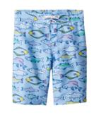 Janie And Jack Seaside Swim Trunks (toddler/little Kids/big Kids) (multi Fish) Boy's Swimwear