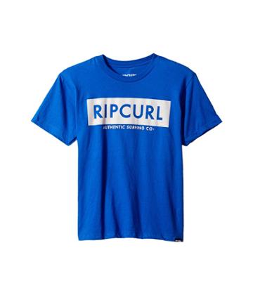 Rip Curl Kids Zipper Premium Tee (big Kids) (royal) Boy's T Shirt