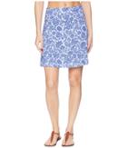White Sierra Tangier Odor Free Printed Skirt (blue Violet) Women's Skirt