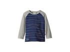 Toobydoo Long Sleeve Baseball Tee (toddler/little Kids/big Kids) (navy Stripe 1) Boy's T Shirt