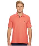 Nautica Short Sleeve Solid Deck Shirt (dreamy Coral) Men's Short Sleeve Knit
