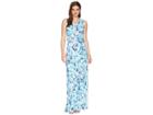 Lilly Pulitzer Essie Maxi Dress (tropical Turquoise Elephant Appeal) Women's Dress