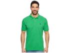U.s. Polo Assn. Solid Cotton Pique Polo With Small Pony (court Green) Men's Short Sleeve Knit