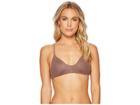 Rvca Solid Cross Back Top (raisin) Women's Swimwear