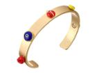 Tory Burch Crazy Charms Double-wrap Bracelet (vachetta/tory Gold) Bracelet