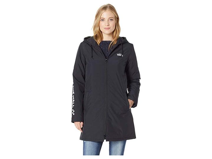 Vans Alliance Long Windbreaker Jacket (black) Women's Coat
