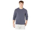 Original Penguin Long Sleeve Reversible Stripe (dark Sapphire) Men's Sweatshirt