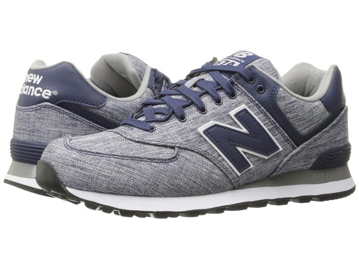 New Balance Classics Ml574 (dark Cyclone/marblehead/white) Men's Shoes