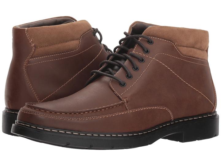 Dockers Landers (dark Tan) Men's Lace Up Moc Toe Shoes
