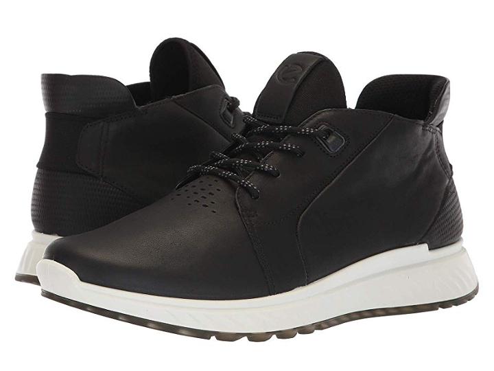 Ecco St1 High (black) Men's Lace Up Casual Shoes