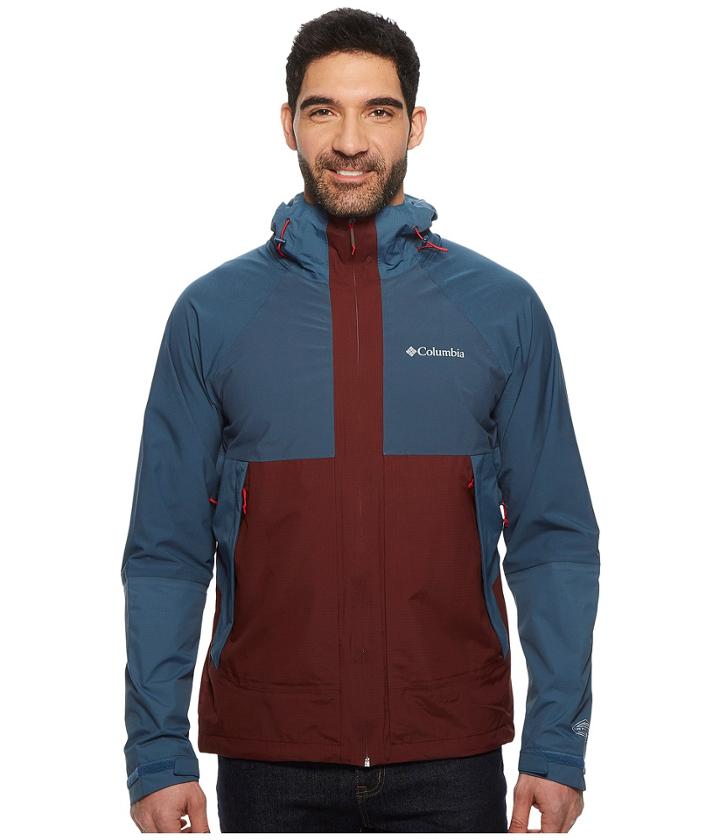 Columbia Evolution Valley Jacket (elderberry/whale/red Spark) Men's Coat