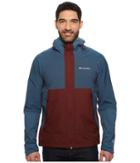 Columbia Evolution Valley Jacket (elderberry/whale/red Spark) Men's Coat