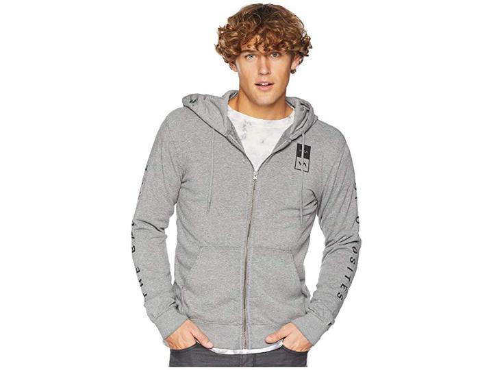 Rvca Va Guard Fleece Hoodie (heather Grey) Men's Sweatshirt