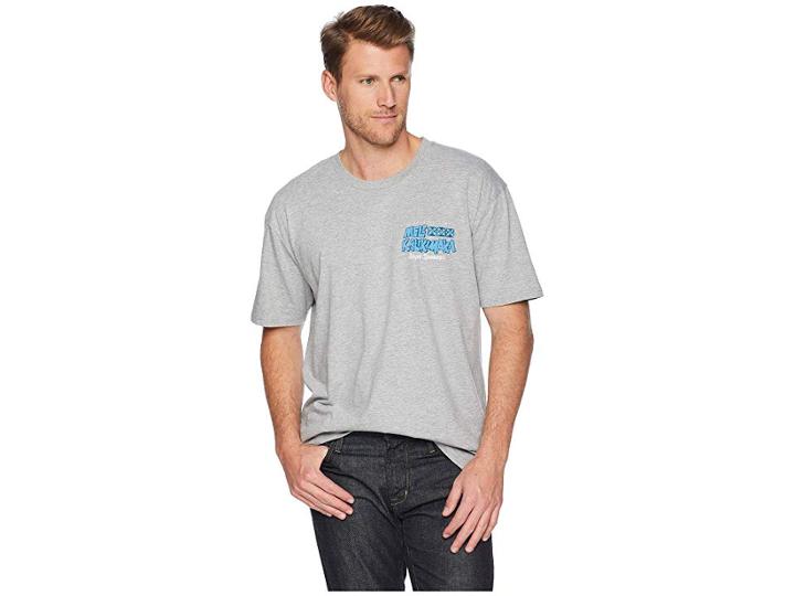 Reyn Spooner Surfboard Santa Short Sleeve T-shirt (heather Grey) Men's T Shirt