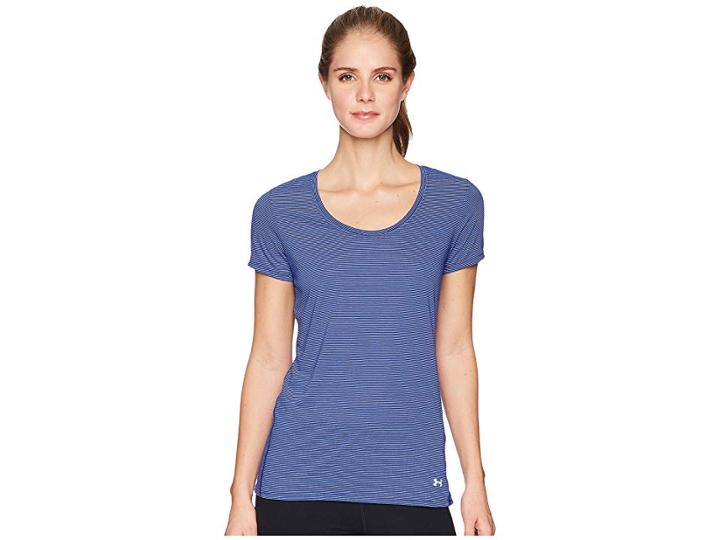 Under Armour Streaker Short Sleeve Tee (formation Blue/oxford Blue/reflective) Women's Short Sleeve Pullover