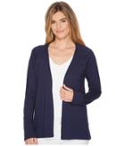 Lilla P Raglan Sleeve Cardigan (navy) Women's Sweater