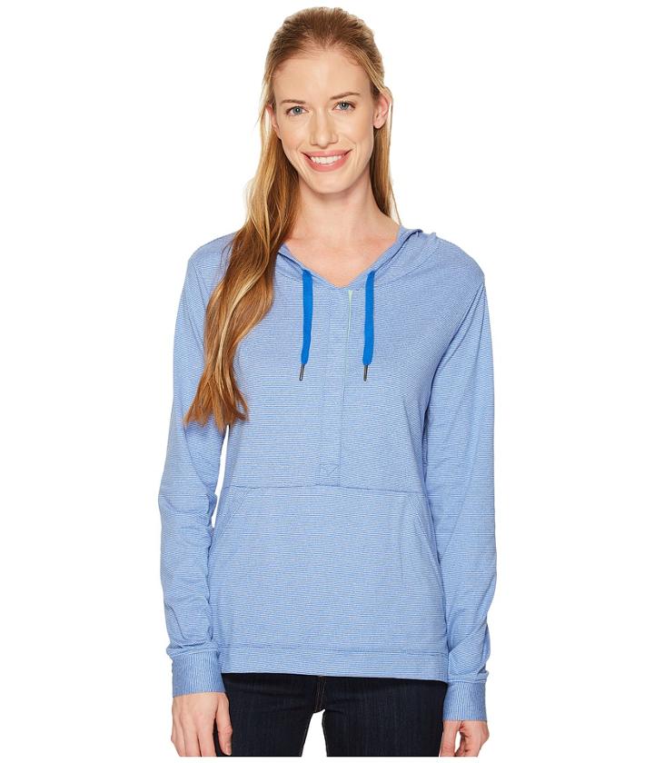 Columbia Reel Relaxed Hoodie (blue Macaw/winter Green) Women's Sweatshirt