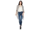Rag & Bone Sport Stripe Poncho (heather Grey) Scarves