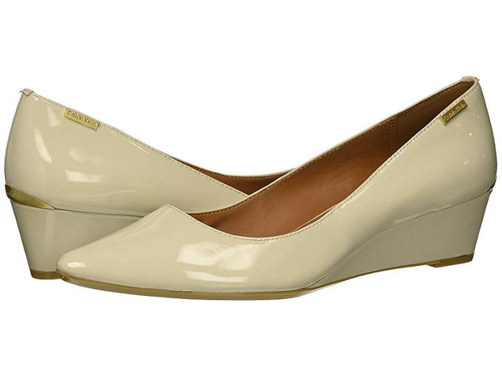 Calvin Klein Germina (soft White Patent) Women's Shoes