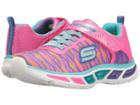 Skechers Kids Lite Beams 10767l Lights (little Kid/big Kid) (neon Pink/multi) Girl's Shoes