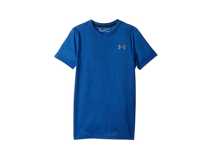 Under Armour Kids Threadborne Tee (big Kids) (ultra Blue/graphite) Boy's T Shirt