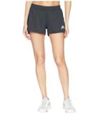 Adidas D2m Knit Shorts (carbon/black) Women's Shorts