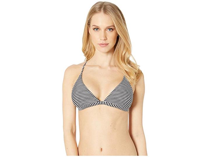 Rip Curl Classic Surf Cross Back Bikini Top (black/white) Women's Swimwear