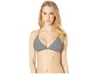 Rip Curl Classic Surf Cross Back Bikini Top (black/white) Women's Swimwear