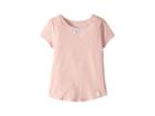 Maddie By Maddie Ziegler Embroidered Tee With Peekaboo Cut Out (big Kids) (pink) Girl's T Shirt