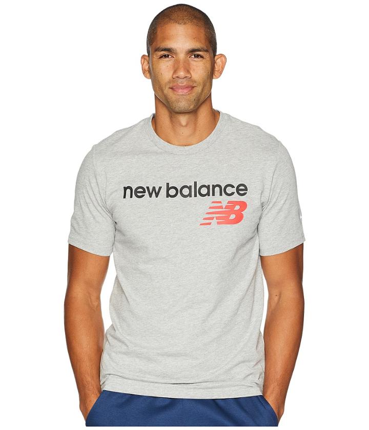 New Balance Athletics Main Logo Tee (athletic Black) Men's T Shirt