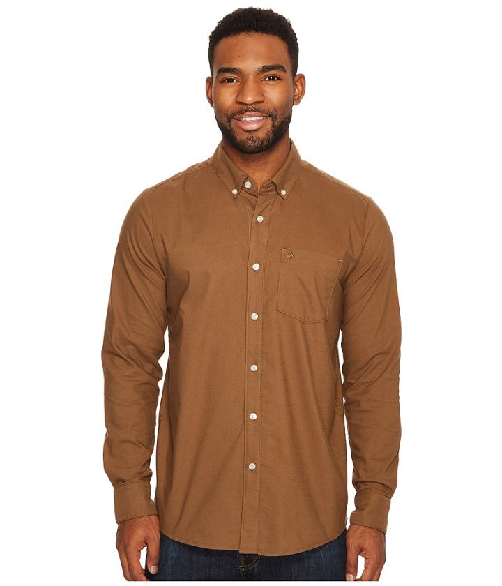 Volcom Oxford Stretch Woven (mud) Men's Clothing