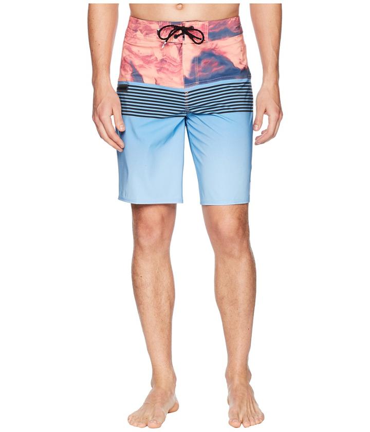 Quiksilver Highline Lava Division 20 Boardshorts (silver Lake Blue) Men's Swimwear