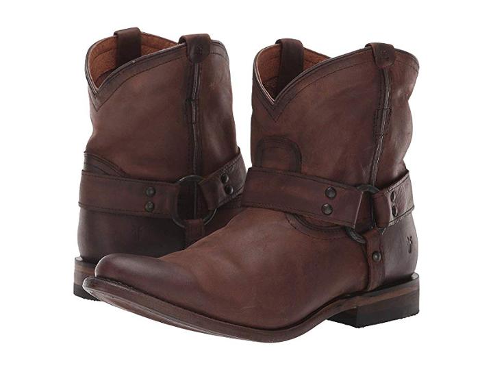 Frye Wyatt Harness (dark Brown) Women's Boots