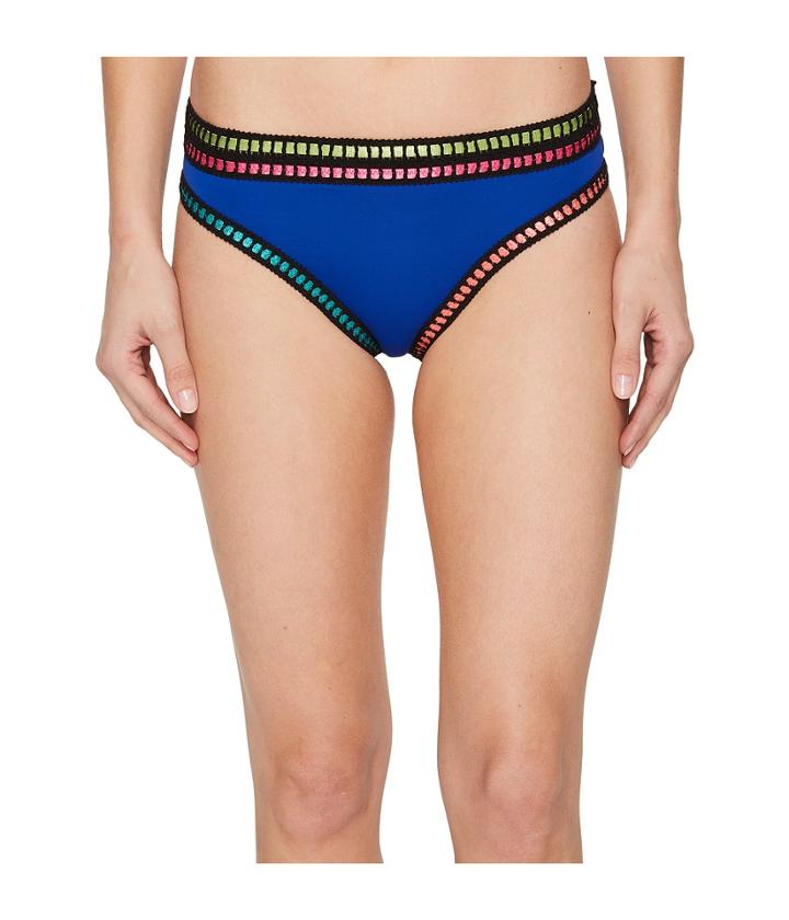 La Blanca Threading Along Hipster (apollo Blue) Women's Swimwear