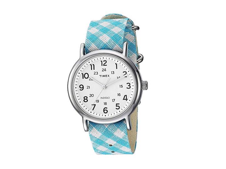 Timex Style Weekender Slip-thru (turquoise/white 1) Watches