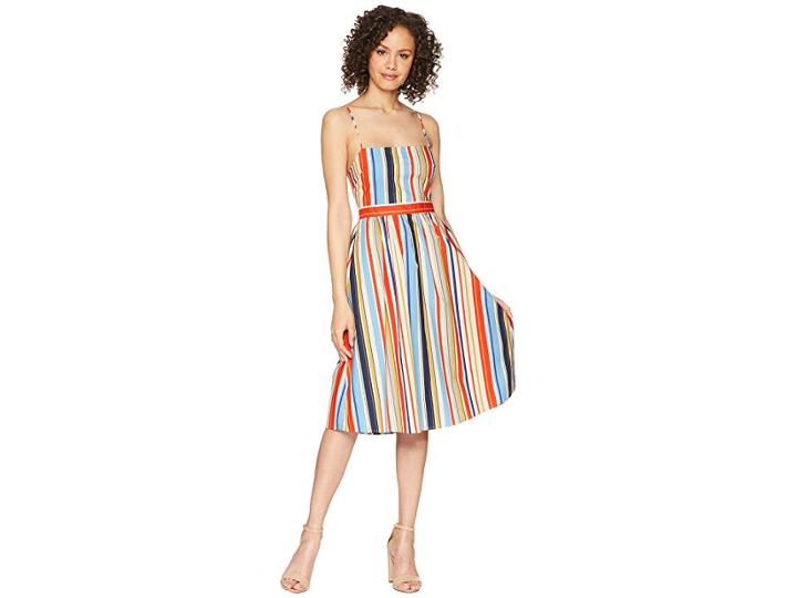 Astr The Label Shannon Dress (red/blue Stripe) Women's Dress