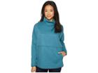 The North Face Slacker Poncho (blue Coral Space Dye) Women's Sweatshirt