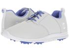 Footjoy Enjoy Spikeless Mesh Saddle (light Grey/lime Trim/royal Blue) Women's Golf Shoes
