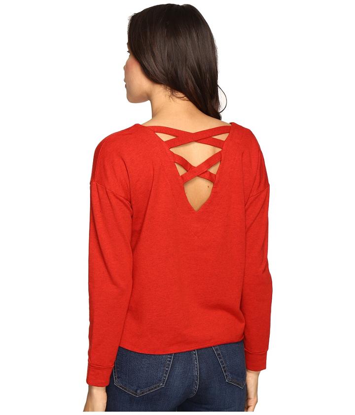 Splendid Crossback Top (fiesta) Women's Long Sleeve Pullover
