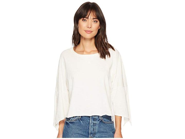 Splendid 3/4 Dolman Sleeve Tee (antique Off-white) Women's T Shirt