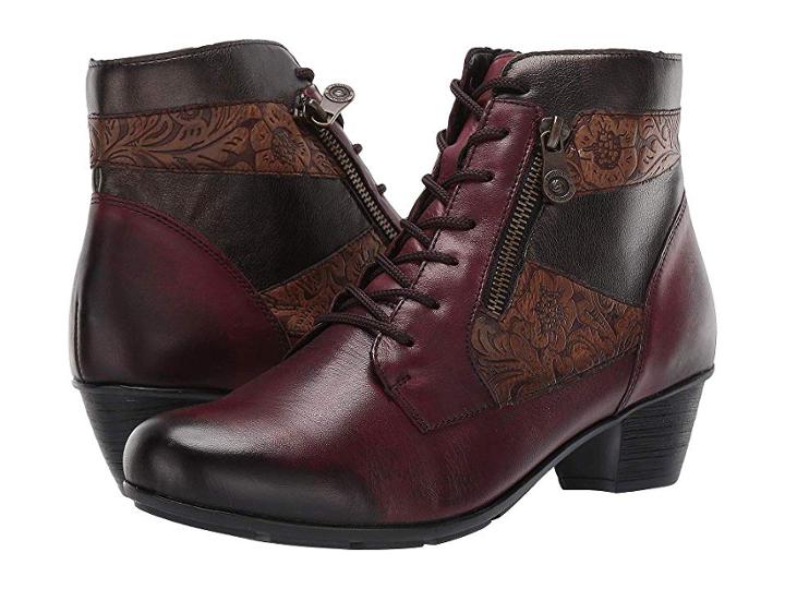 Rieker R7570 Queenie 70 (chianti/schoko/antik) Women's Shoes