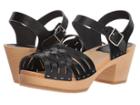 Swedish Hasbeens Braided High (black 1) Women's Clog/mule Shoes
