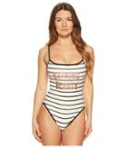 Kate Spade New York Stinson Beach #71 One-piece W/ Removable Soft Cups (cream) Women's Swimsuits One Piece