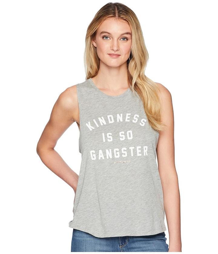 Spiritual Gangster Kindness Is G Muscle Tank Top (heather Grey) Women's Sleeveless